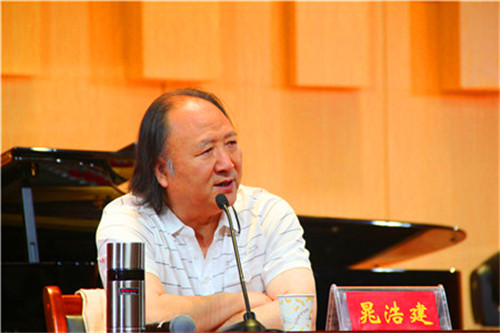 解放军艺术公司晁浩建教授应邀来公司讲学